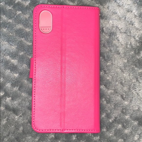 Pink Card holder / iPhone XS case - Picture 5 of 6